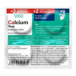 Calcium Teva ,14 tabletek musujących