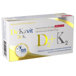 Dekavit D3+K2, suplement diety, 30 kapsułek