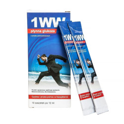 Płynna Glucoza 1WW z magnezem ,smak pomarańczowy ,12ml ,10saszetek