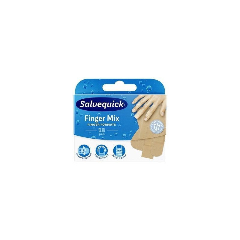 Salvequick Finger Mix plastry ,18 sztuk