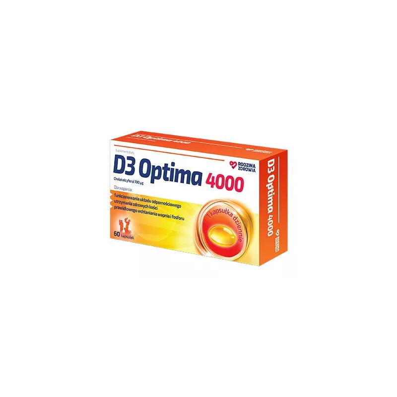 Rodzina Zdrowia D3 Optima 4000, 60 kapsułek