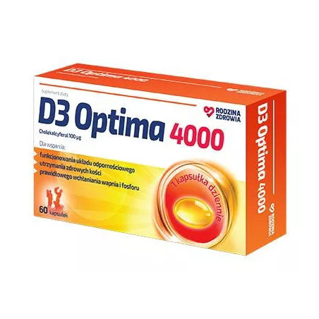 Rodzina Zdrowia D3 Optima 4000, 60 kapsułek