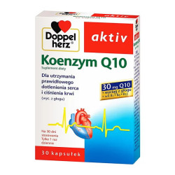 Doppelherz aktiv Koenzym Q10, 30 mg, kapsułki, 30 sztuk