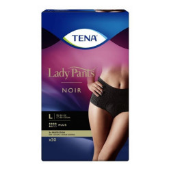 TENA Lady Pants Noir Plus Majtki chłonne L, 30 sztuk