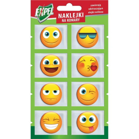 Expel naklejki na komary, 8 sztuk