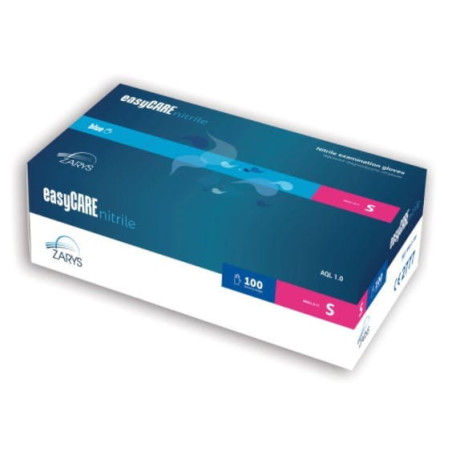 Rękawice easyCARE nitrylowe S ,100 sztuk