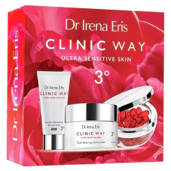 Clinic Way Ultra Sensitive Skin Zestaw 3° , krem na dzień, SPF 20, 50 ml + krem na noc, 30 ml + dermokapsułki, 30 kapsułek